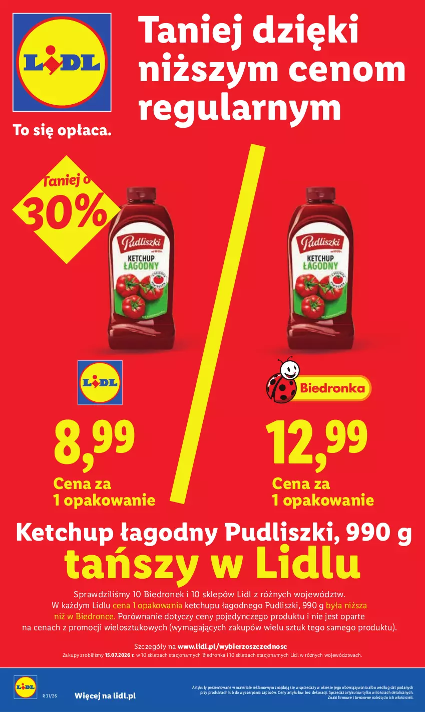 Gazetka promocyjna Lidl - Gazetka ważna od 3.08 do 5.08 - ważna 03.08 do 05.08.2026 - strona 8 - produkty: Ketchup, Por, Pudliszki