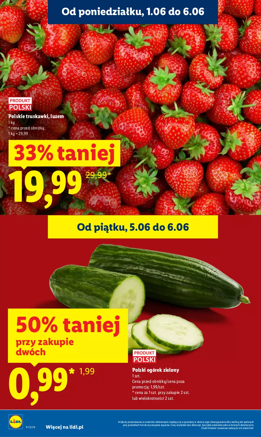 Gazetka promocyjna Lidl - Gazetka ważna od 5.06 do 6.06 - ważna 05.06 do 06.06.2026 - strona 14 - produkty: Ogórek, Truskawki
