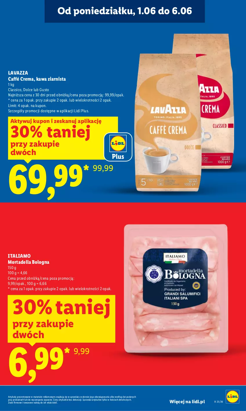 Gazetka promocyjna Lidl - Gazetka ważna od 5.06 do 6.06 - ważna 05.06 do 06.06.2026 - strona 17 - produkty: Dell, Kawa, Kawa ziarnista, Lavazza, Mortadella