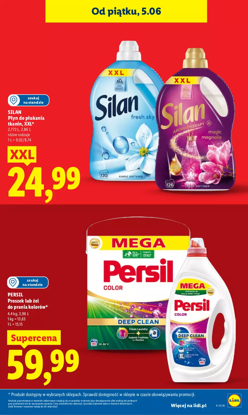Gazetka promocyjna Lidl - Gazetka ważna od 5.06 do 6.06 - ważna 05.06 do 06.06.2026 - strona 19 - produkty: Persil, Płyn do płukania, Silan