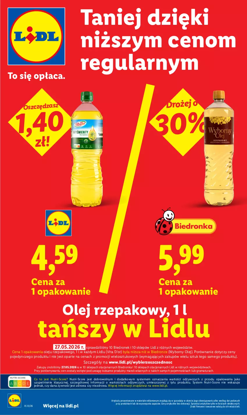 Gazetka promocyjna Lidl - Gazetka ważna od 5.06 do 6.06 - ważna 05.06 do 06.06.2026 - strona 20 - produkty: Gra, Olej, Olej rzepakowy, Por, Rama