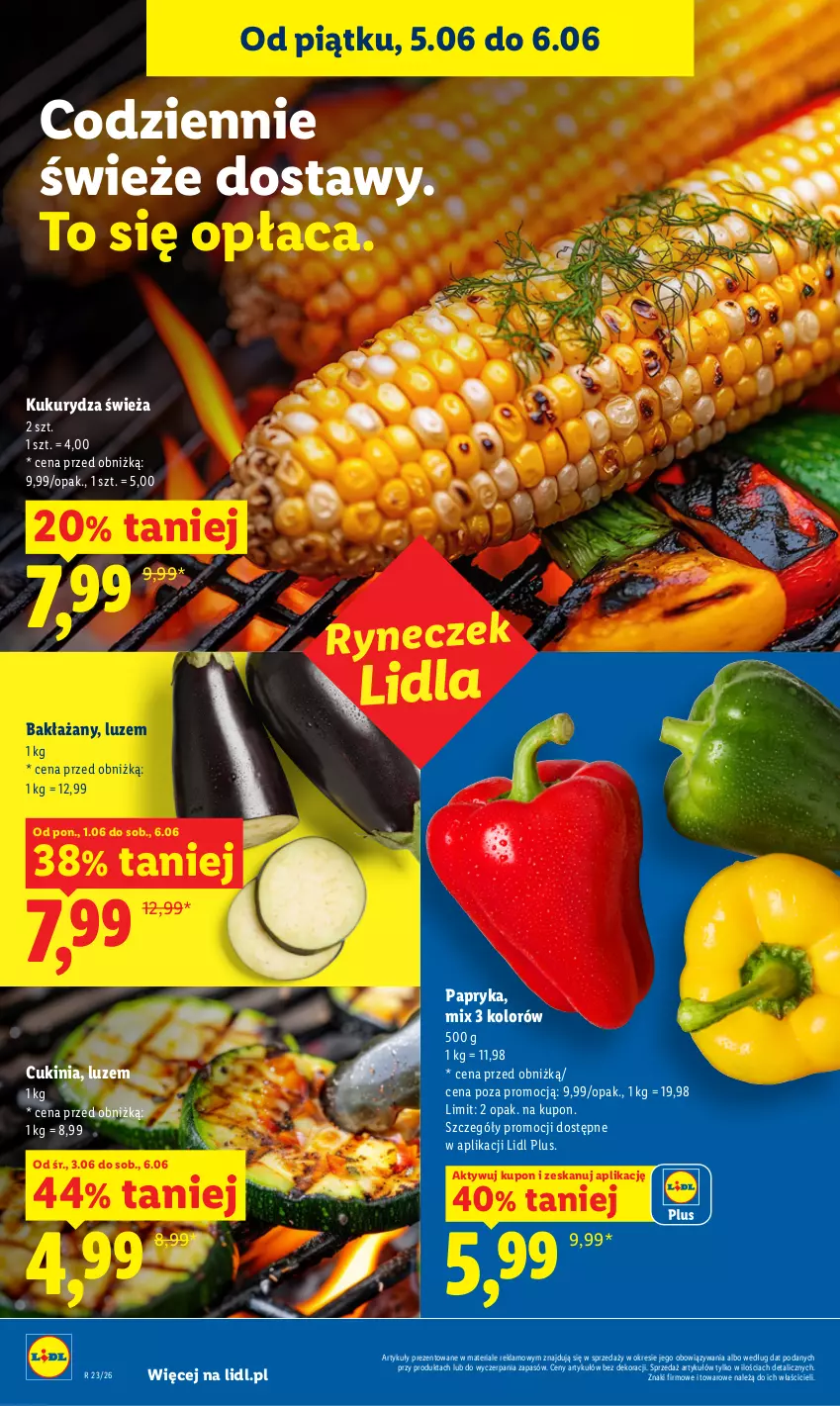 Gazetka promocyjna Lidl - Gazetka ważna od 5.06 do 6.06 - ważna 05.06 do 06.06.2026 - strona 42 - produkty: Kukurydza, Papryka