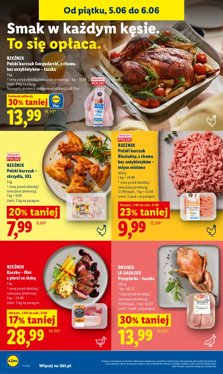 Gazetka promocyjna Lidl - Gazetka ważna od 5.06 do 6.06 - ważna 05.06 do 06.06.2026 - strona 52 - produkty: Kaczka, Kurczak, Mięso, Mięso mielone, Przepiórka, Tusz