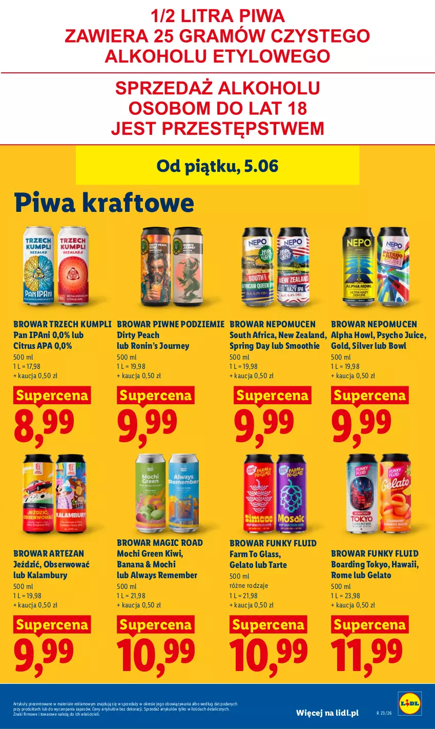 Gazetka promocyjna Lidl - Gazetka ważna od 5.06 do 6.06 - ważna 05.06 do 06.06.2026 - strona 71 - produkty: Always, Fa, Kiwi, Piwa, Ser, Smoothie