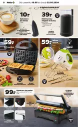 Gazetka promocyjna Netto - Od Czwartku Przemysłowa - Gazetka - ważna od 22.05 do 22.05.2024 - strona 8 - produkty: Młynek do kawy, Ser, Młynek, Gofrownica, Mikser, Mikser ręczny, Cappuccino, Miska