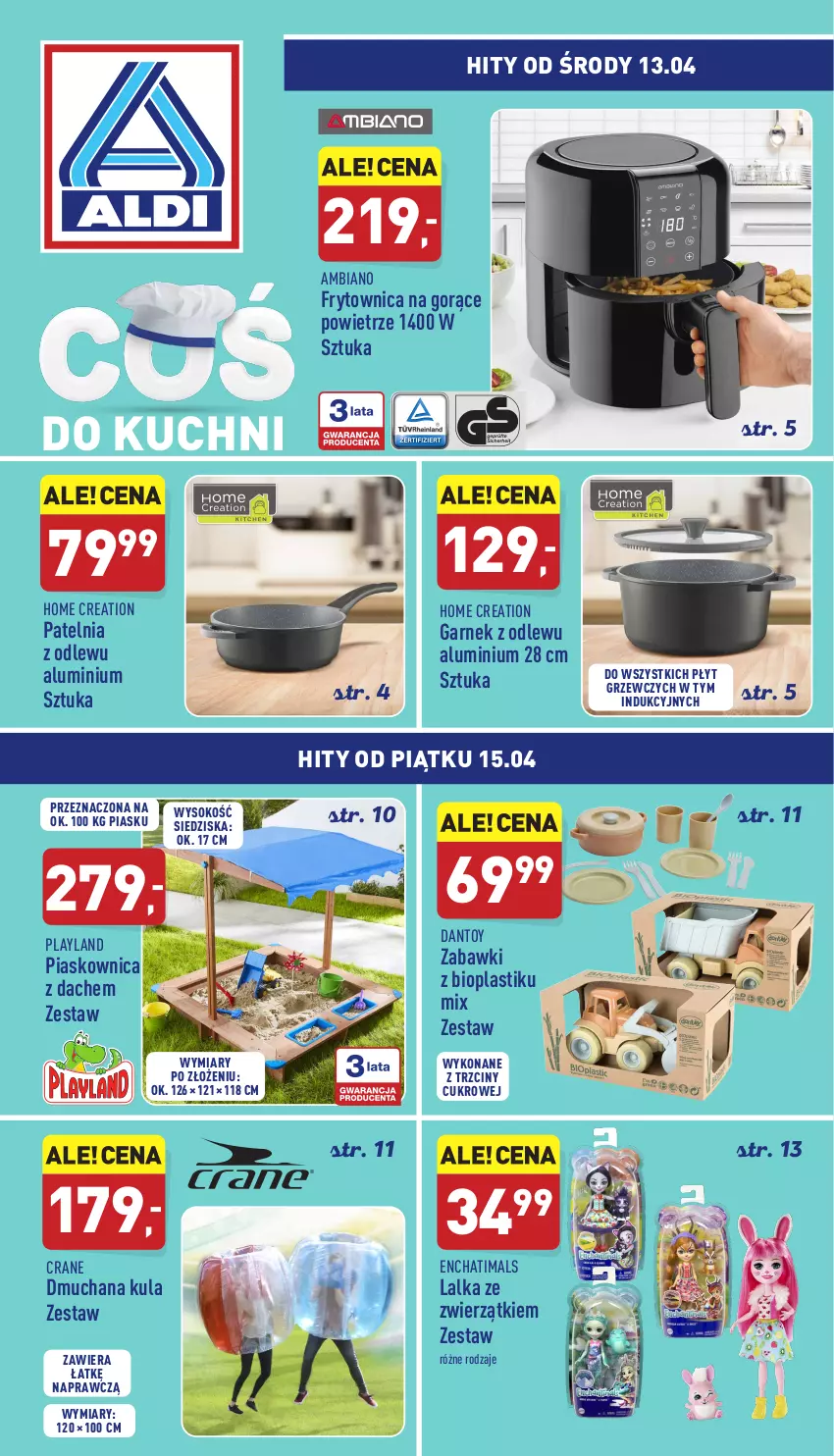 Gazetka promocyjna Aldi - Katalog Moda i Dom - ważna 13.04 do 16.04.2022 - strona 1 - produkty: Garnek, Lalka, Patelnia, Sok