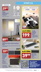 Gazetka promocyjna Aldi - Katalog Moda i Dom - Gazetka - ważna od 16.04 do 16.04.2022 - strona 9 - produkty: Wycieraczka, Philips, Lampa, Lornetka, Lampa stołowa, Obiektyw