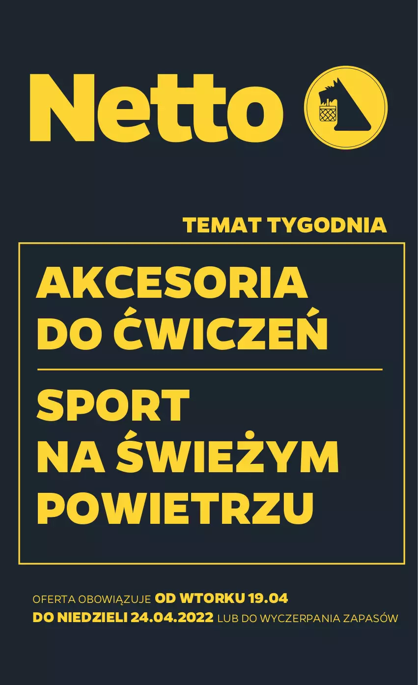 Gazetka promocyjna Netto - Gazetka non food - ważna 19.04 do 24.04.2022 - strona 1 - produkty: Por, Sport