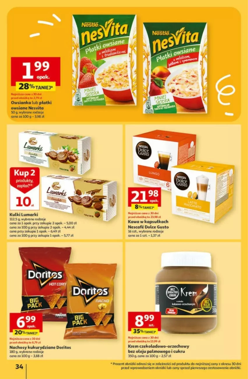 Gazetka promocyjna Auchan - ważna 01.02 do 07.02.2024 - strona 28 - produkty: Dolce Gusto, Kawa, Olej, Owsianka, Płatki owsiane