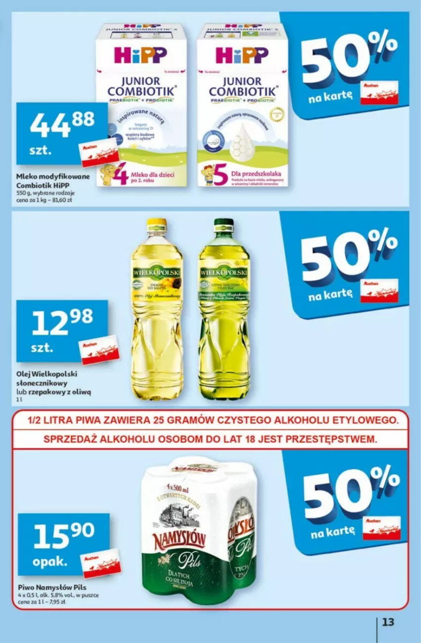 Gazetka promocyjna Auchan - ważna 01.02 do 07.02.2024 - strona 5 - produkty: AEG, Gra, HiPP, Olej, Piwa