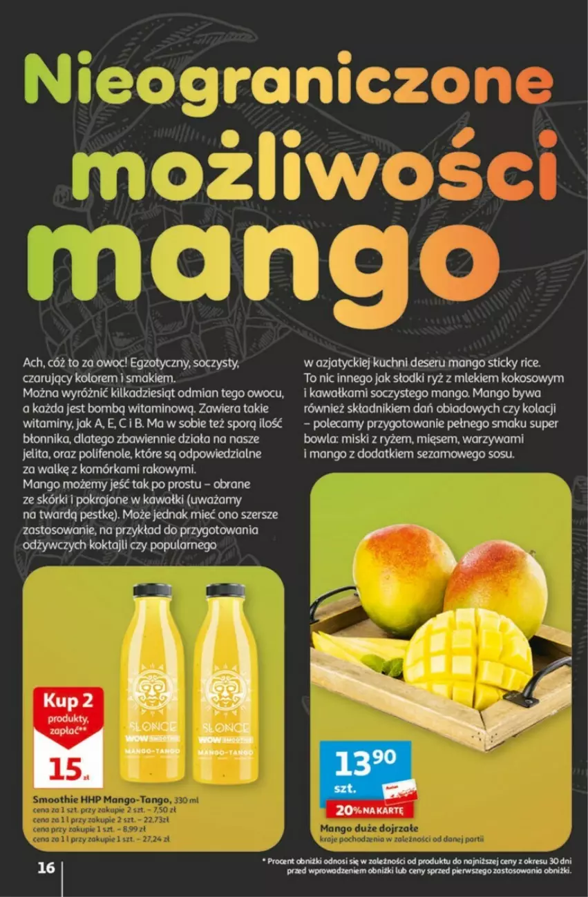 Gazetka promocyjna Auchan - ważna 01.02 do 07.02.2024 - strona 8 - produkty: Deser, Kawa, Kokos, Mango, Por, Ryż, Ser, Sezam, Sos, Warzywa