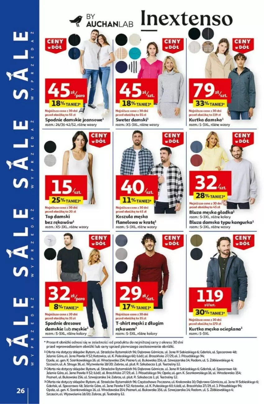 Gazetka promocyjna Auchan - ważna 02.01 do 08.01.2025 - strona 21 - produkty: Acer, Bluza, Cars, Kurtka, LANA, Sok, Sos, Spodnie, Sweter, T-shirt, Tera, Top