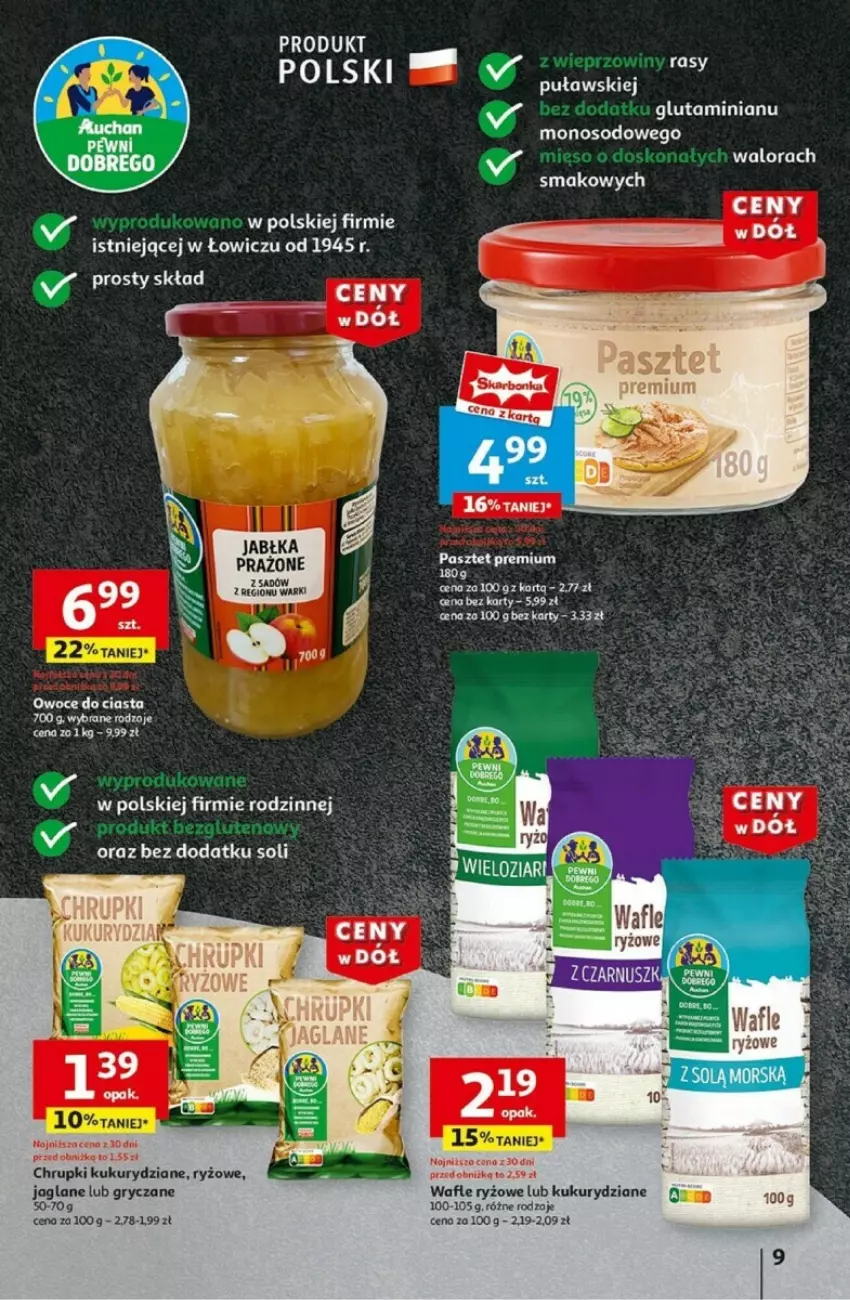 Gazetka promocyjna Auchan - ważna 02.01 do 08.01.2025 - strona 3 - produkty: Chrupki, Gry, Owoce, Pasztet, Ryż, Wafle