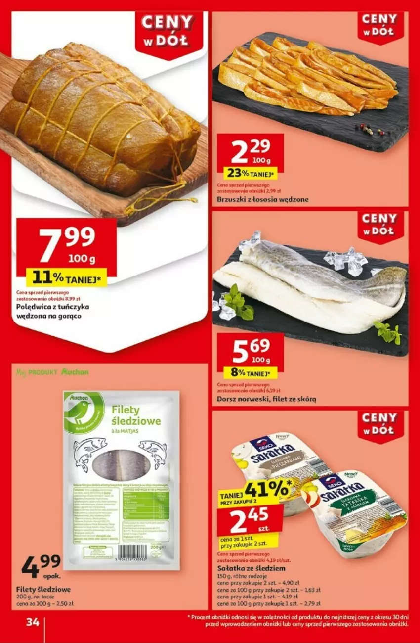 Gazetka promocyjna Auchan - ważna 02.01 do 08.01.2025 - strona 30 - produkty: Dorsz, Sałat, Sałatka, Sos