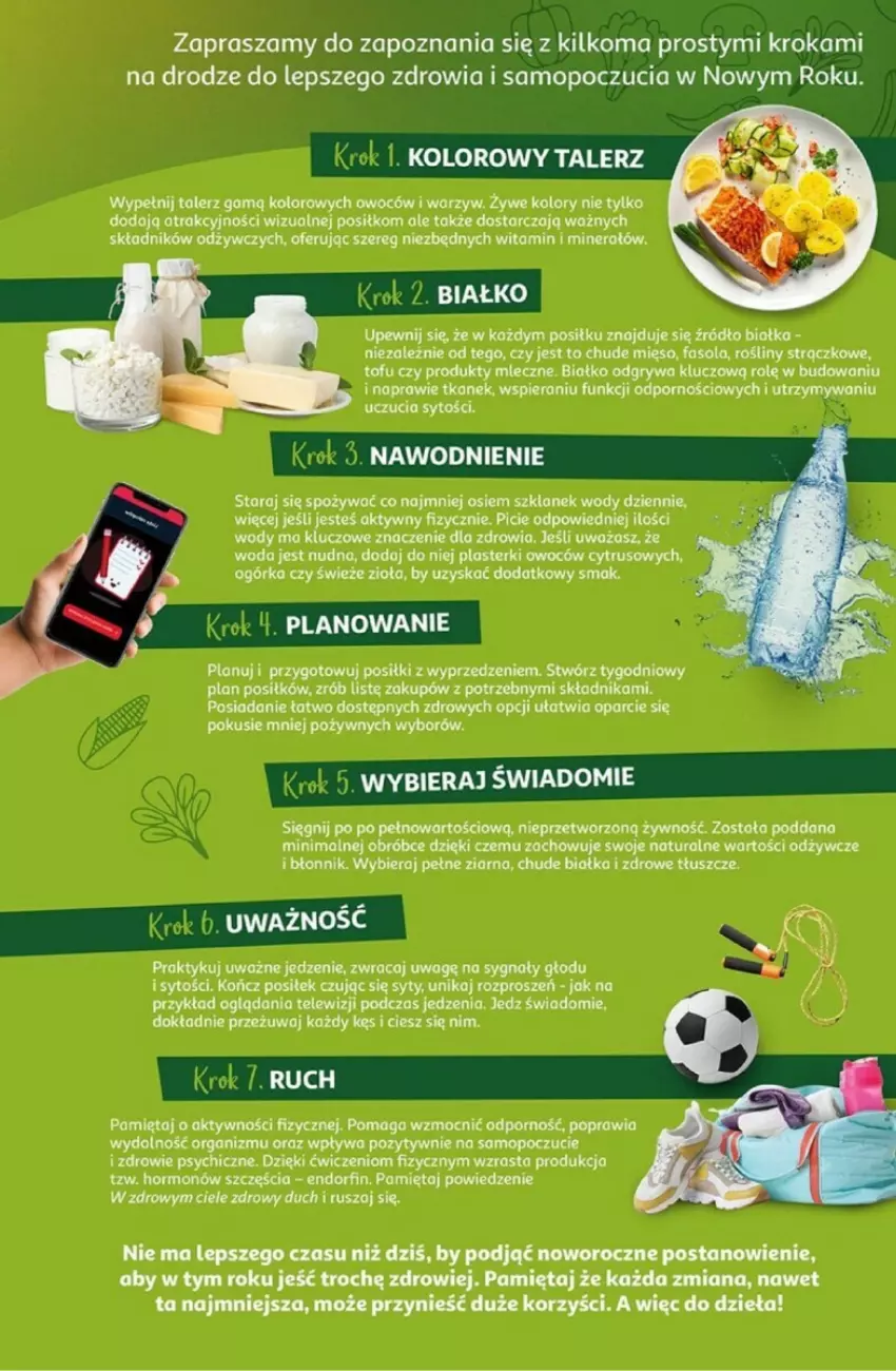 Gazetka promocyjna Auchan - ważna 02.01 do 08.01.2025 - strona 42 - produkty: Fa, Fasola, Gry, Mięta, Mop, Plasterki, Por, Talerz, Tofu, Woda, Zdrowie