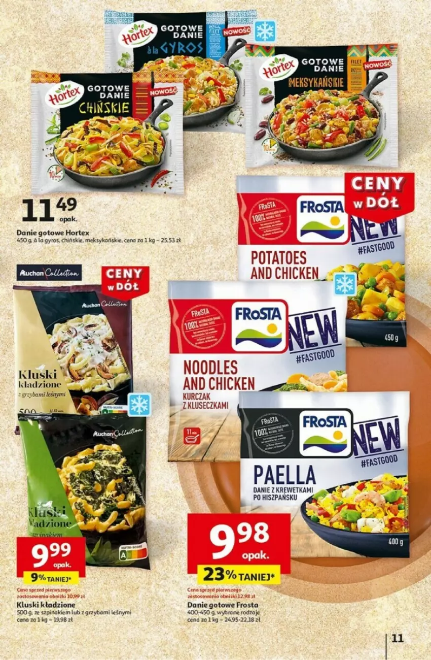 Gazetka promocyjna Auchan - ważna 02.01 do 08.01.2025 - strona 5 - produkty: Danie gotowe, Frosta, Gra, Kurczak