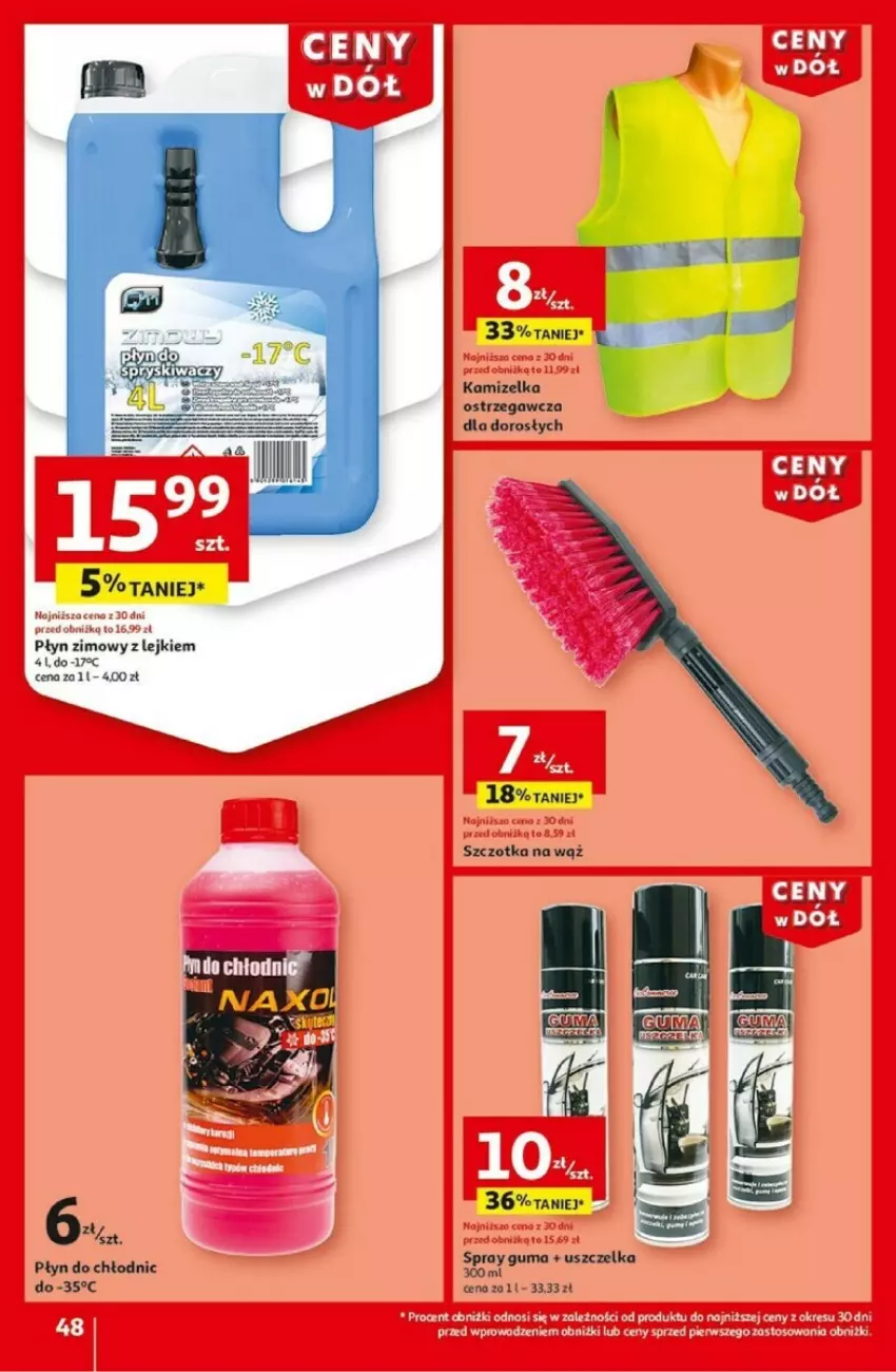 Gazetka promocyjna Auchan - ważna 02.01 do 08.01.2025 - strona 52 - produkty: Kamizelka, Płyn do chłodnic, Szczotka