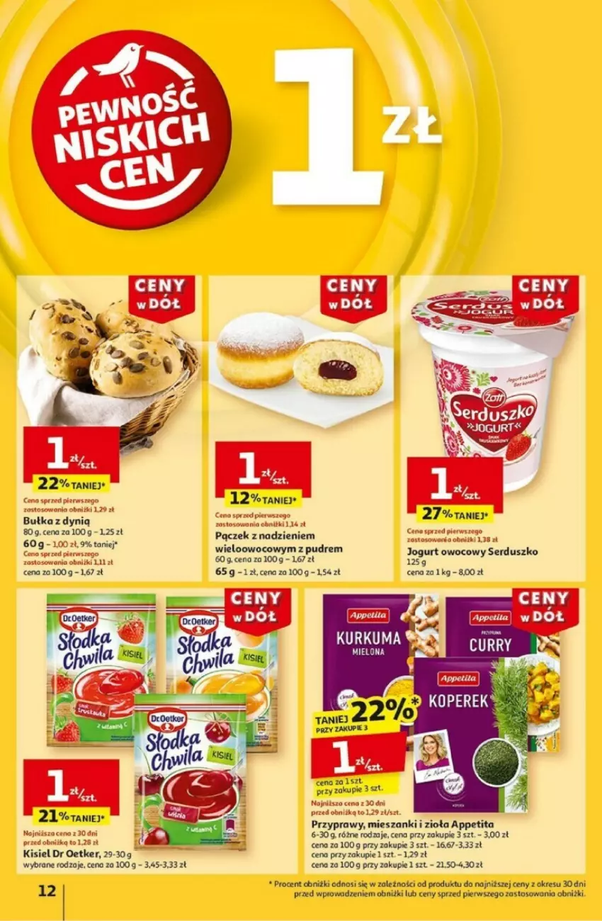 Gazetka promocyjna Auchan - ważna 02.01 do 08.01.2025 - strona 6 - produkty: Astor, Bułka, Dynią, Jogurt, Jogurt owocowy, Kisiel, LG, Pączek, Przyprawy, Ser