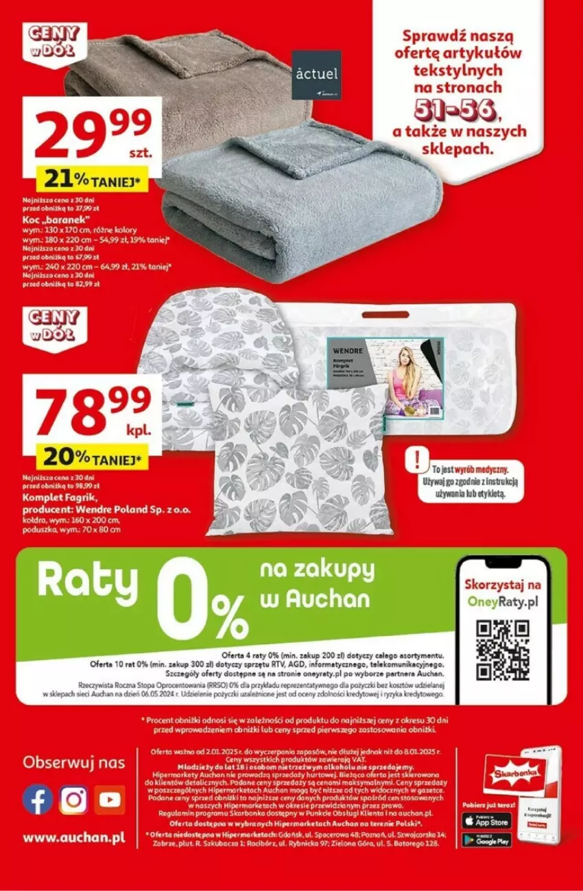 Gazetka promocyjna Auchan - ważna 02.01 do 08.01.2025 - strona 61 - produkty: Fa, Ser, Top