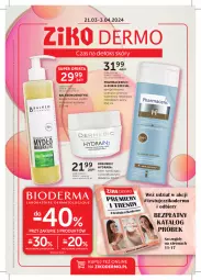 Gazetka promocyjna Ziko - Gazetka Ziko Dermo - Gazetka - ważna od 03.04 do 03.04.2024 - strona 1 - produkty: Krem nawilżający, Pur, Acer, Pharmaceris, Dermedic, Szampon, Mydło