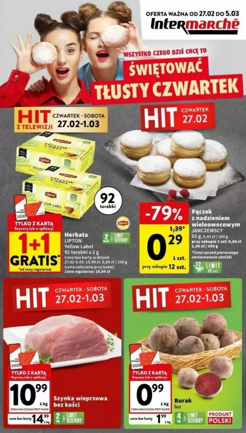 Gazetka promocyjna Intermarche - ważna 27.02 do 08.03.2025 - strona 1 - produkty: BIC, Lipton