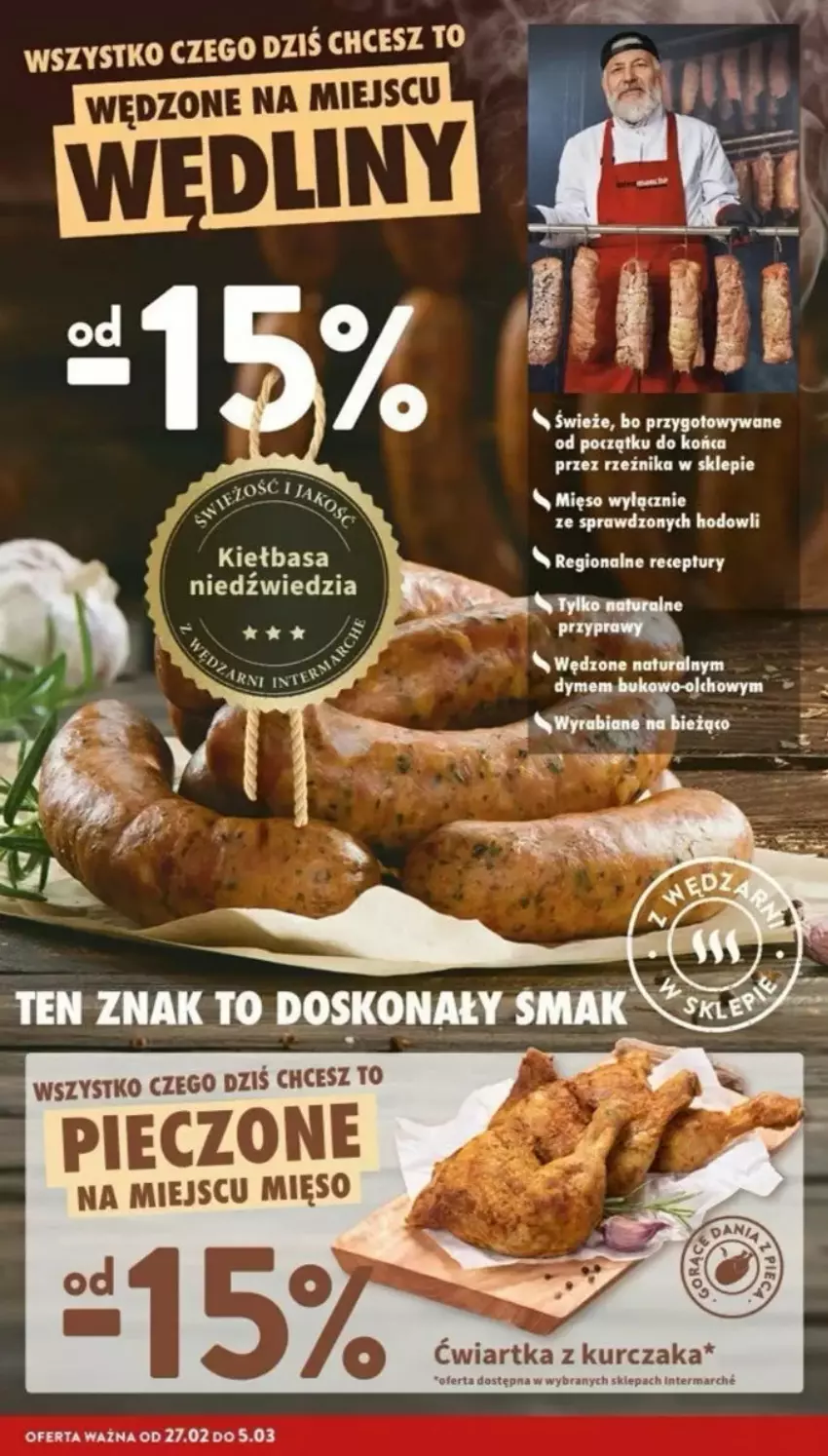 Gazetka promocyjna Intermarche - ważna 27.02 do 08.03.2025 - strona 10 - produkty: Kiełbasa, Kurczak, Mięso, Piec