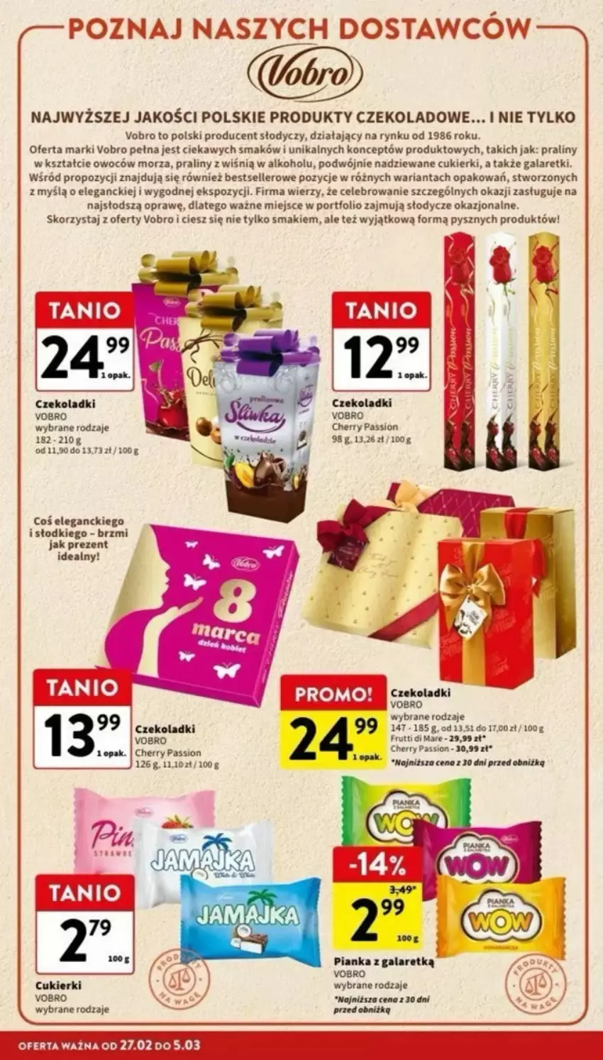 Gazetka promocyjna Intermarche - ważna 27.02 do 08.03.2025 - strona 24 - produkty: Cukier, Cukierki, Gala, Galaretki, Por, Praliny