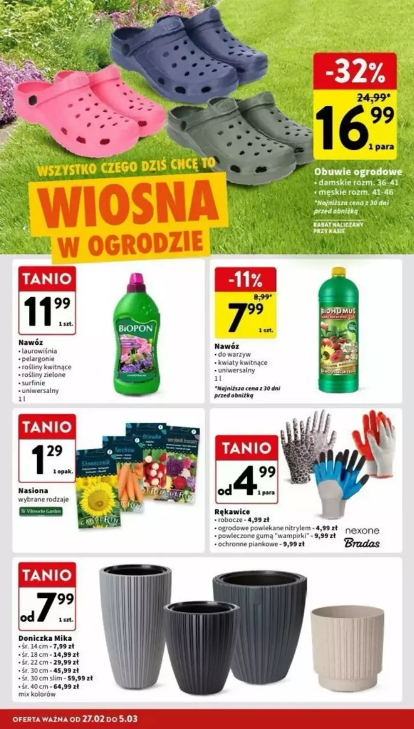 Gazetka promocyjna Intermarche - ważna 27.02 do 08.03.2025 - strona 35 - produkty: Laur, Nawóz, Obuwie, Rękawice, Surf