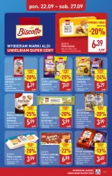 Gazetka promocyjna Aldi - Pełna oferta - Gazetka - ważna od 27.09 do 27.09.2025 - strona 11 - produkty: Piernik, Ciastka, Szarlotka, Wafle, Precle, Rurki, Kakao, Jagodzianka