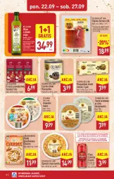Gazetka promocyjna Aldi - Pełna oferta - Gazetka - ważna od 27.09 do 27.09.2025 - strona 16 - produkty: Piwa, Piwo, All Seasons, Oliwki zielone, Ser, Gin, Gra, Oliwki, Bell, Tortilla, Szynka, Serek, Krewetki, Danio, Oliwa z oliwek, Bella, Oliwa