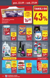 Gazetka promocyjna Aldi - Pełna oferta - Gazetka - ważna od 27.09 do 27.09.2025 - strona 22 - produkty: Elseve, Nutella, Ser, Pur, Gra, Do mycia naczyń, Papier, Proszek do prania, Kret, Papier toaletowy, Vizir, Ręcznik, Koncentrat do mycia naczyń, Szampon, Ferrero, Gouda, Kapsułki do prania