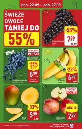 Gazetka promocyjna Aldi - Pełna oferta - Gazetka - ważna od 27.09 do 27.09.2025 - strona 3 - produkty: Banany, Winogrona, Owoce, Wino, Mango, Jabłka