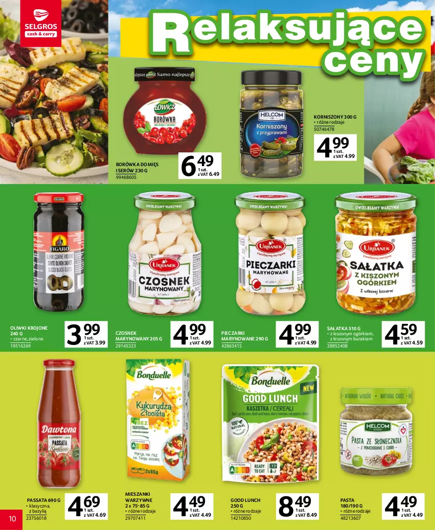 Gazetka promocyjna Selgros - Katalog Grill - ważna 20.04 do 02.05.2023 - strona 10 - produkty: Bazyl, Borówka, Buraki, Czosnek, Korniszony, Oliwki, Piec, Sałat, Sałatka, Ser