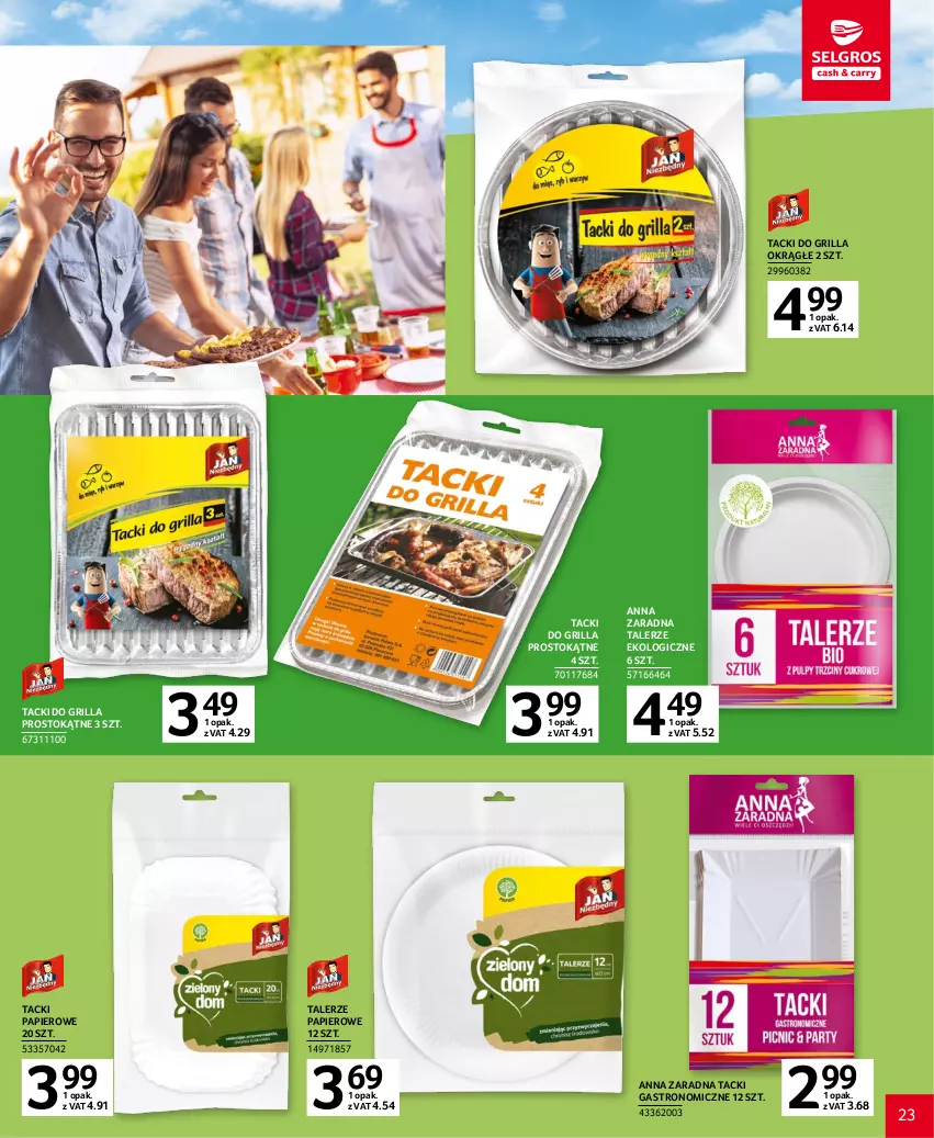 Gazetka promocyjna Selgros - Katalog Grill - ważna 20.04 do 02.05.2023 - strona 23 - produkty: Grill, Papier, Talerz