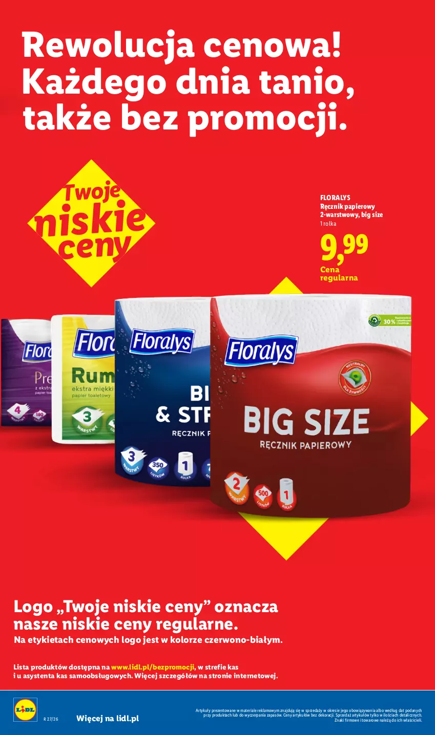 Gazetka promocyjna Lidl - Rewolucja cenowa! - ważna 16.09 do 30.09.2026 - strona 28 - produkty: Flora, Papier, Ręcznik