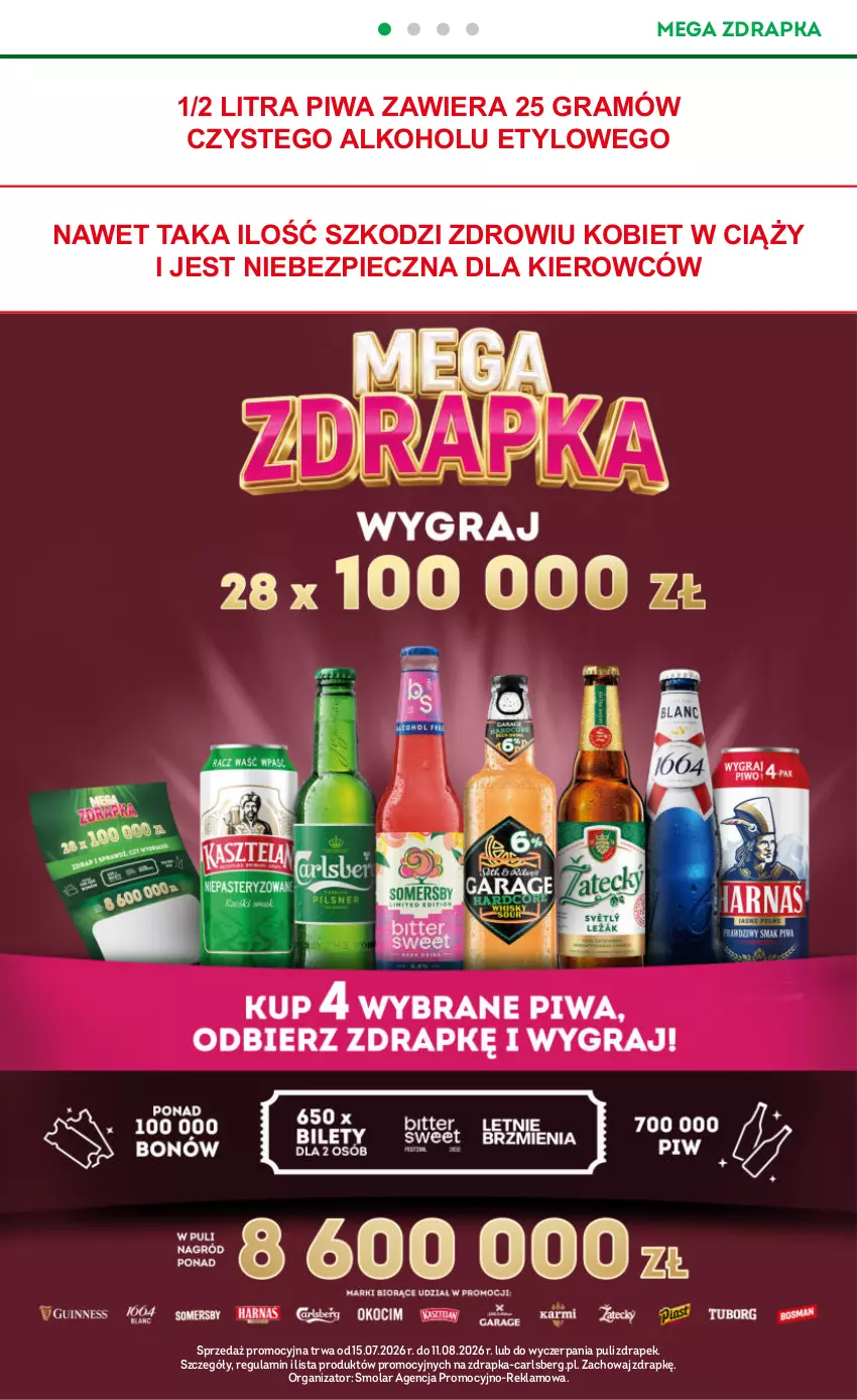 Gazetka promocyjna Żabka - gazetka-promocyjna-29-30-2026 - ważna 15.07 do 28.07.2026 - strona 16 - produkty: Carlsberg, Gra, Mola, Piec, Piwa