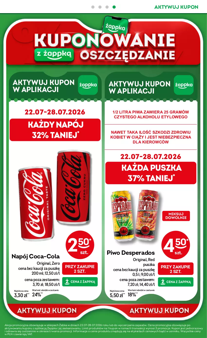 Gazetka promocyjna Żabka - gazetka-promocyjna-29-30-2026 - ważna 15.07 do 28.07.2026 - strona 51 - produkty: Coca-Cola, Desperados, Gin, Gra, Napój, Piec, Piwa, Piwo, Rama, Tran