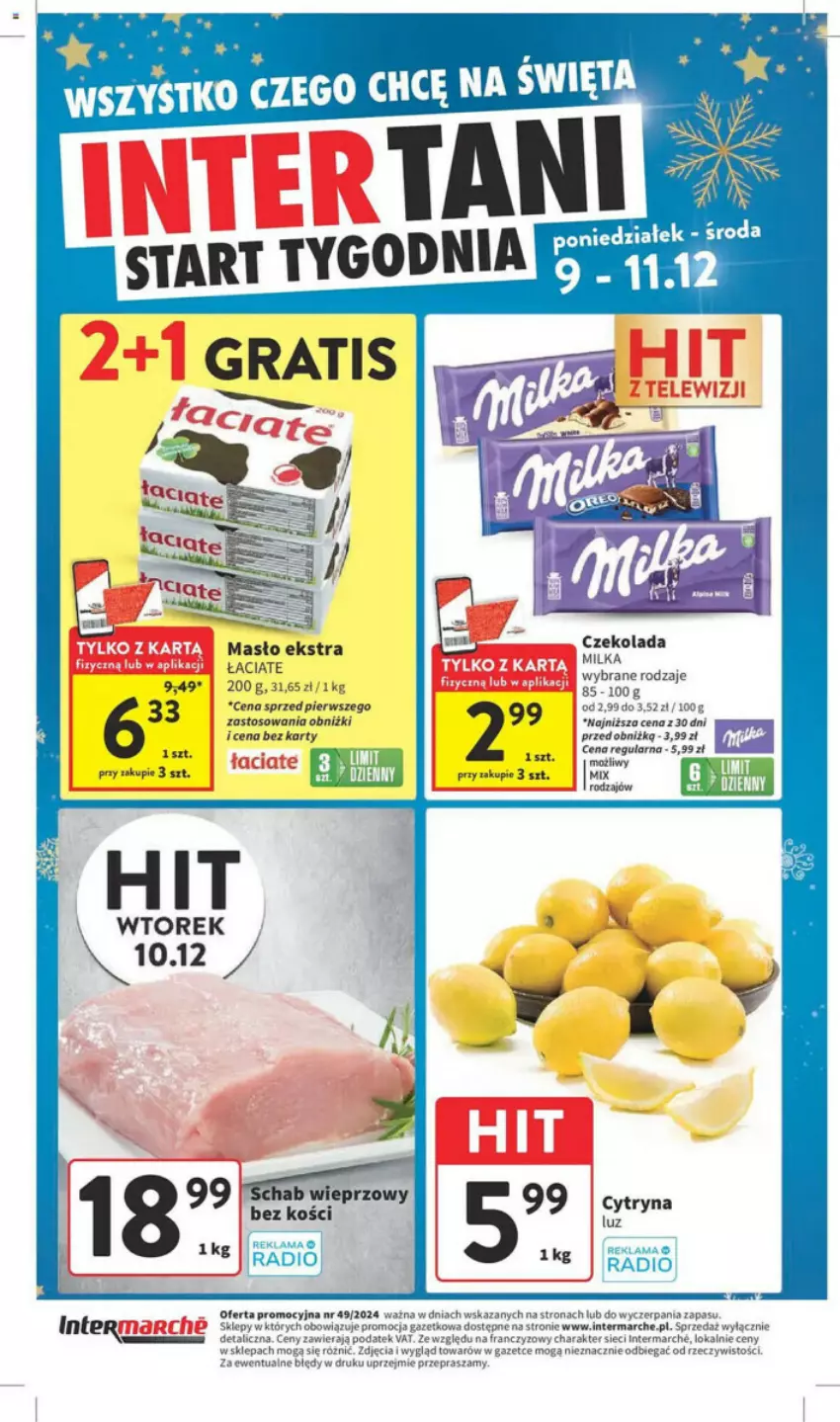 Gazetka promocyjna Intermarche - ważna 05.12 do 11.12.2024 - strona 43 - produkty: Masło, Milka