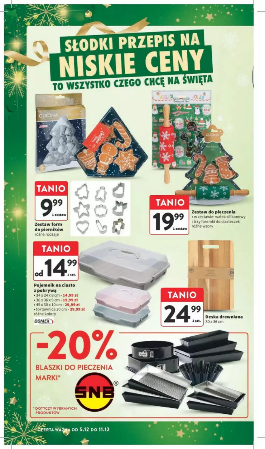 Gazetka promocyjna Intermarche - ważna 05.12 do 11.12.2024 - strona 47 - produkty: Foremki, Piec, Piernik, Pojemnik, Pojemnik na ciasto, Tortownica, Wałek