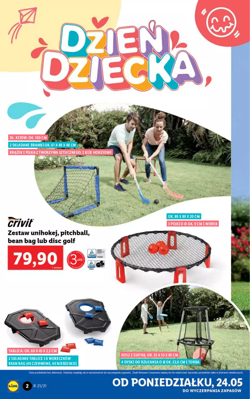 Gazetka promocyjna Lidl - GAZETKA - ważna 24.05 do 29.05.2021 - strona 2 - produkty: Kije, Kosz, Torba