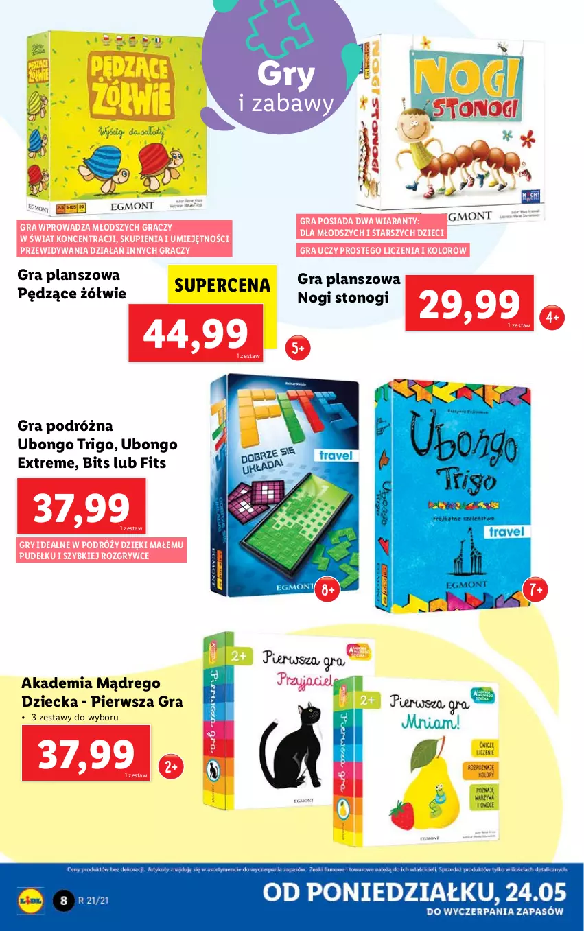 Gazetka promocyjna Lidl - GAZETKA - ważna 24.05 do 29.05.2021 - strona 8 - produkty: Dywan, Dzieci, Gra, Gry, Ubongo
