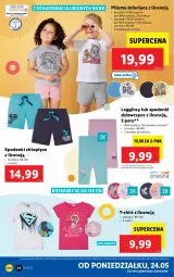 Gazetka promocyjna Lidl - GAZETKA - Gazetka - ważna od 29.05 do 29.05.2021 - strona 24 - produkty: Gin, Kosz, T-shirt, Tera, Legginsy, Dzieci, Piżama