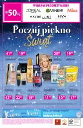 Gazetka promocyjna Hebe - Gazetka - Gazetka - ważna od 15.12 do 15.12.2021 - strona 16 - produkty: Elseve, Ser, Rum, Podkład do twarzy, Bell, Maybelline, O nas, Tusz, Dres, Lion, L’Oréal, Maska do włosów, Serum, Vichy, Mixa, Krem bb, Garnier, Odżywka, Maska, Podkład, Farba do włosów, Fa