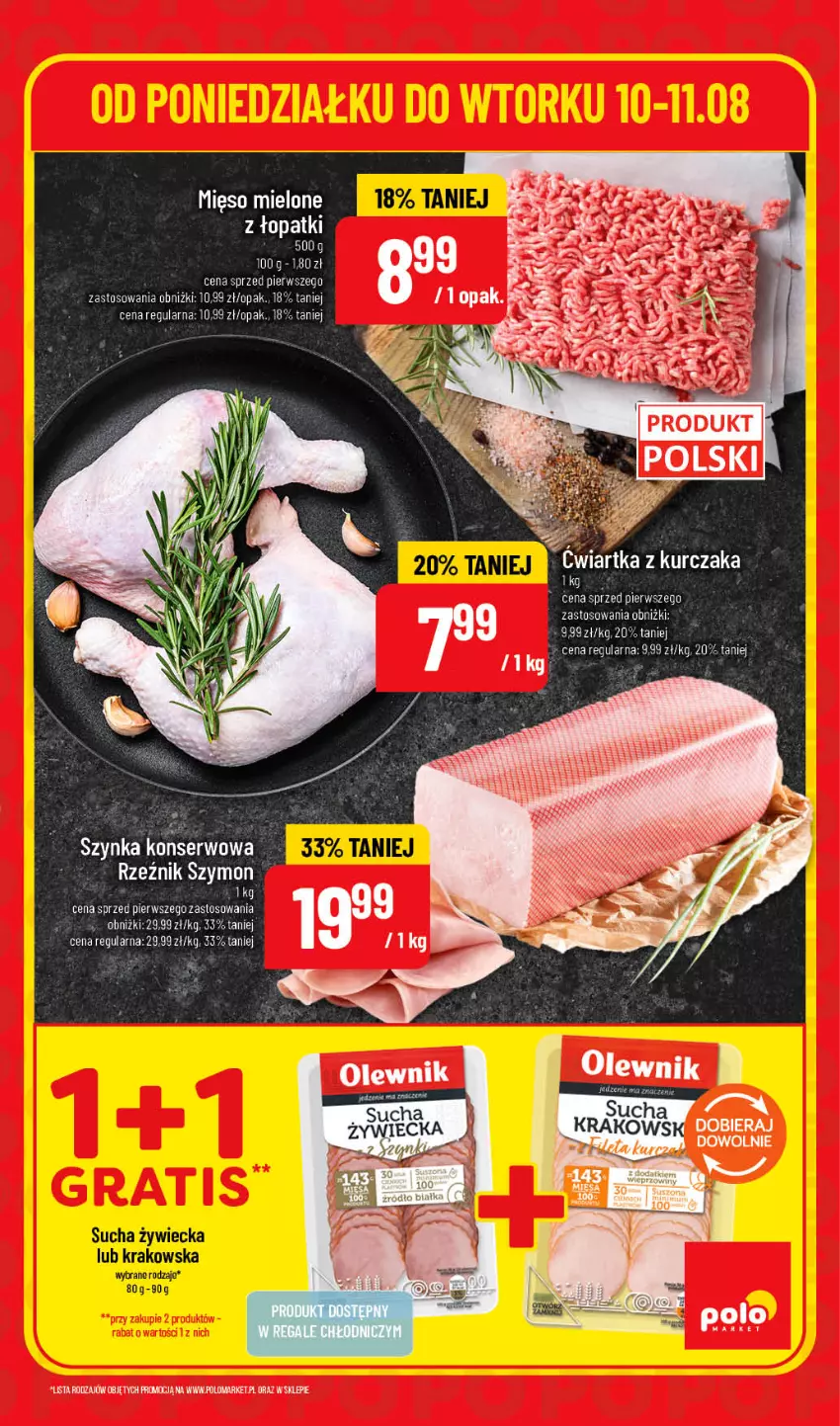 Gazetka promocyjna PoloMarket - Katalog Superhity - ważna 10.08 do 11.08.2026 - strona 3 - produkty: Kurczak, Mięso, Mięso mielone, Olewnik, Ser, Szynka, Szynka konserwowa