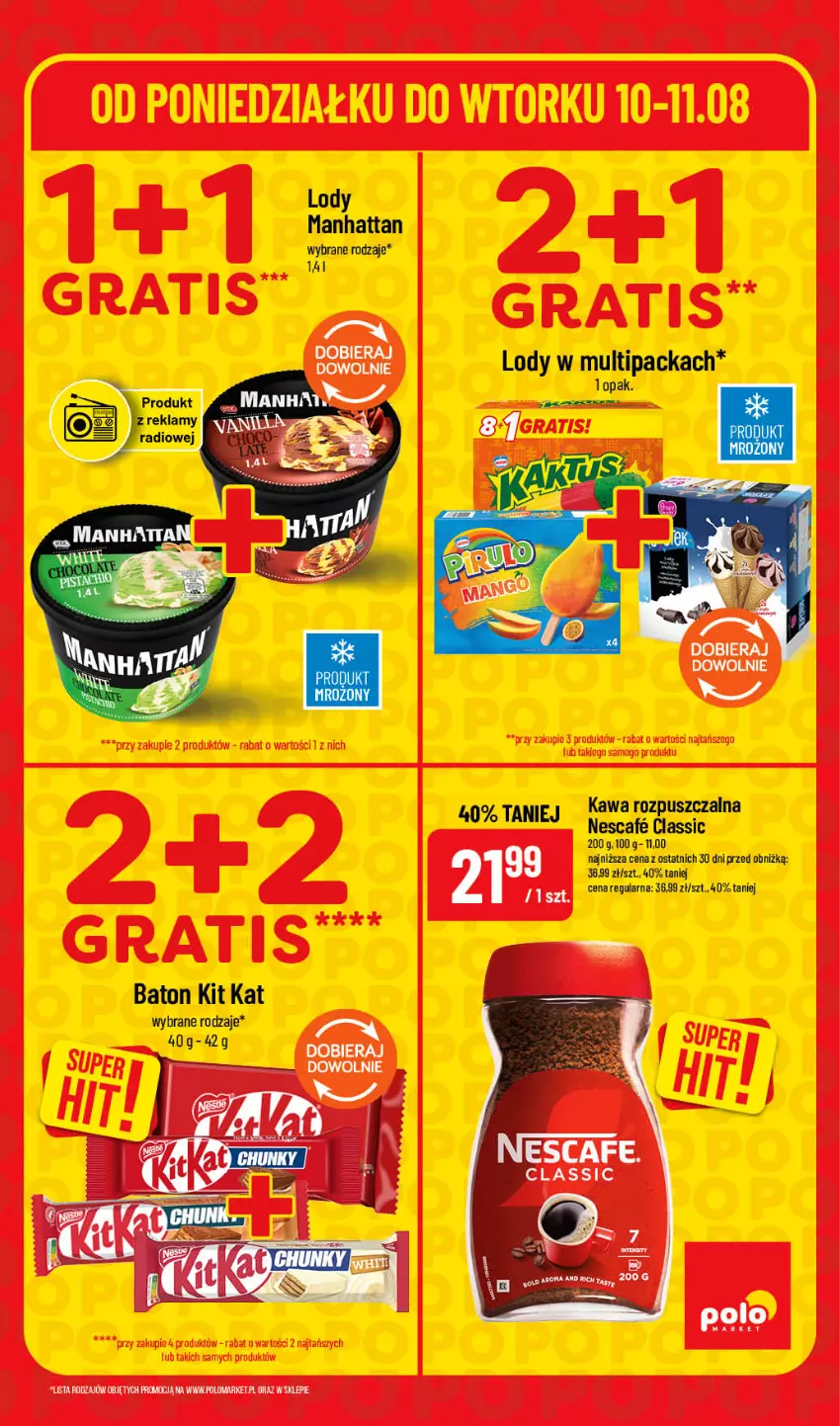 Gazetka promocyjna PoloMarket - Katalog Superhity - ważna 10.08 do 11.08.2026 - strona 5 - produkty: Baton, Kawa, Kawa rozpuszczalna, Kit Kat, Lody