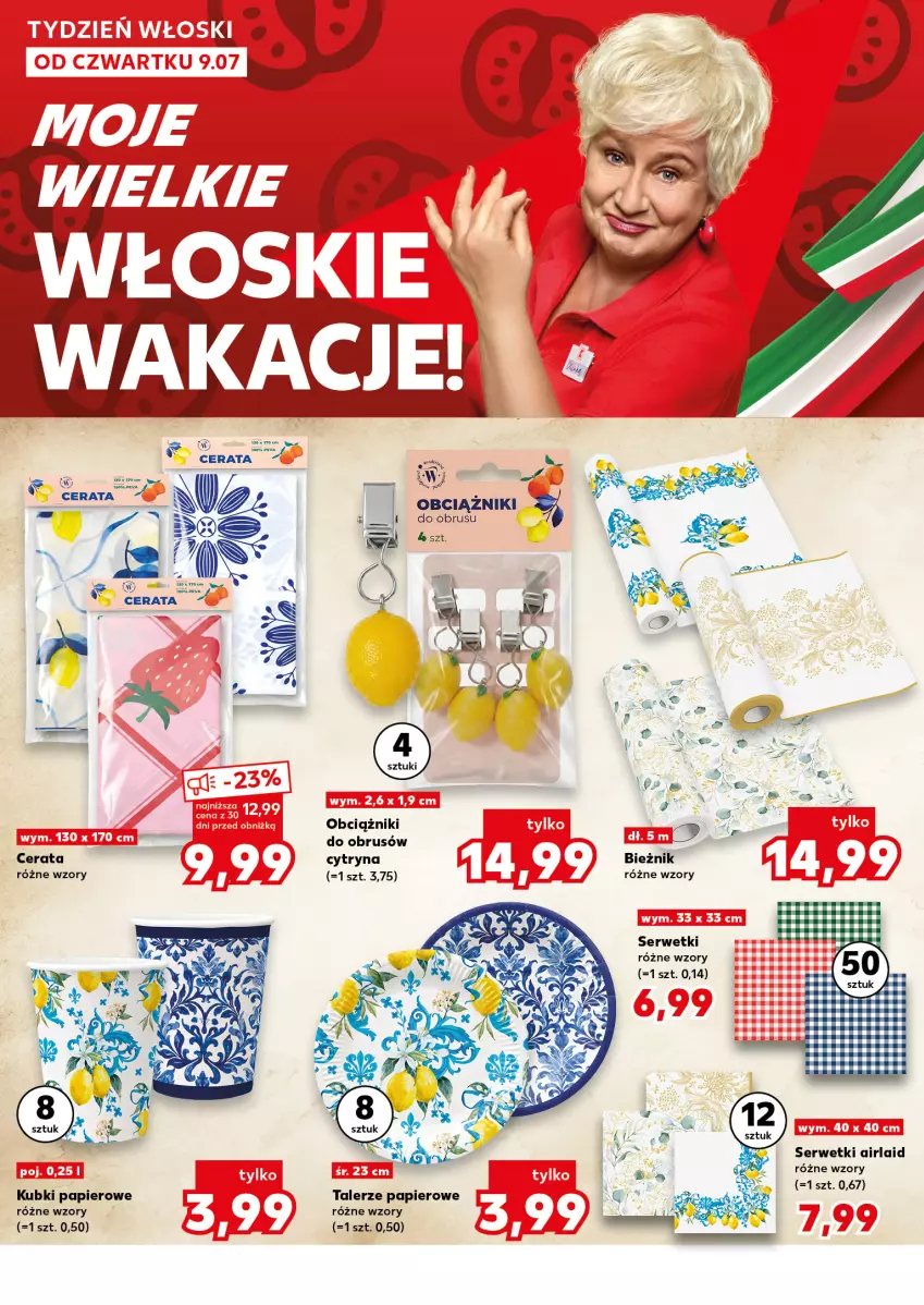 Gazetka promocyjna Kaufland - Mocny Start - ważna 13.07 do 15.07.2026 - strona 20 - produkty: Bieżnik, Obrus, Papier, Ser, Serwetki, Talerz