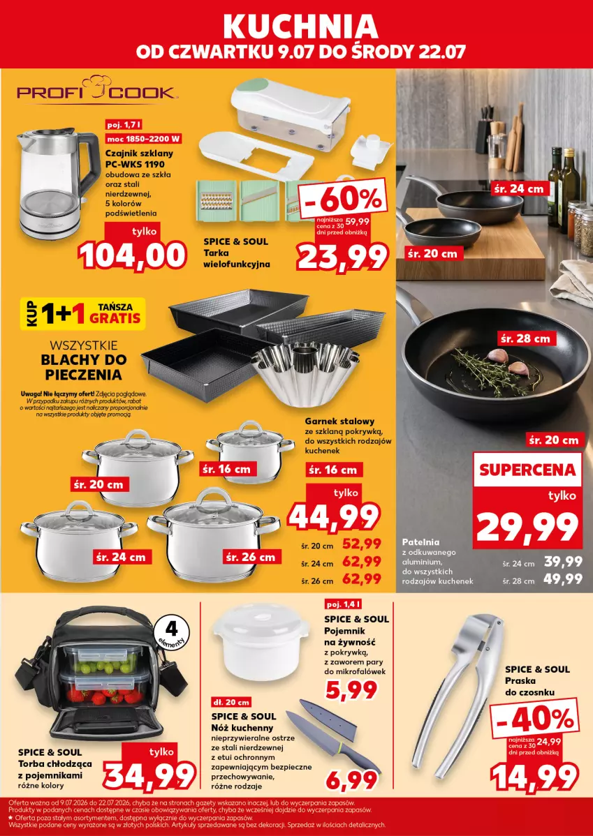 Gazetka promocyjna Kaufland - Mocny Start - ważna 13.07 do 15.07.2026 - strona 35 - produkty: Czajnik, Fa, Garnek, Patelnia, Piec, Pojemnik, Por, Praska, Tarka, Tarka wielofunkcyjna, Torba, Waga