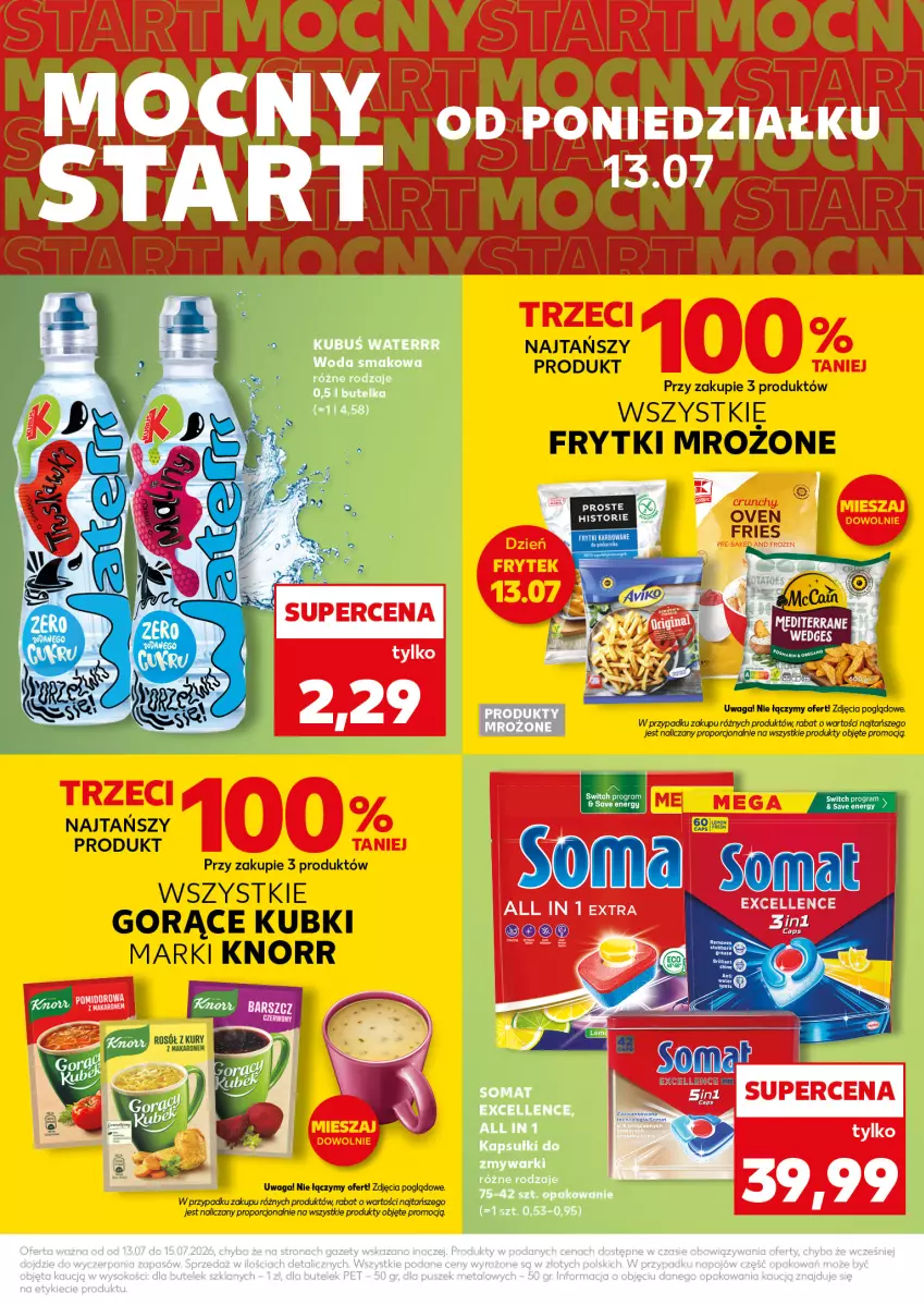Gazetka promocyjna Kaufland - Mocny Start - ważna 13.07 do 15.07.2026 - strona 7 - produkty: Kubuś, Kubuś Waterrr, Somat, Woda