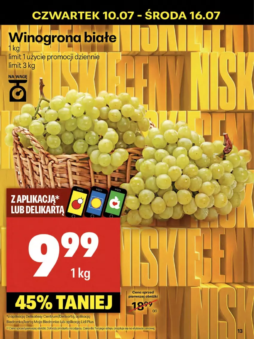 Gazetka promocyjna Delikatesy Centrum - Franczyza DC28 Czwartek - ważna 10.07 do 16.07.2025 - strona 13 - produkty: Rum, Wino