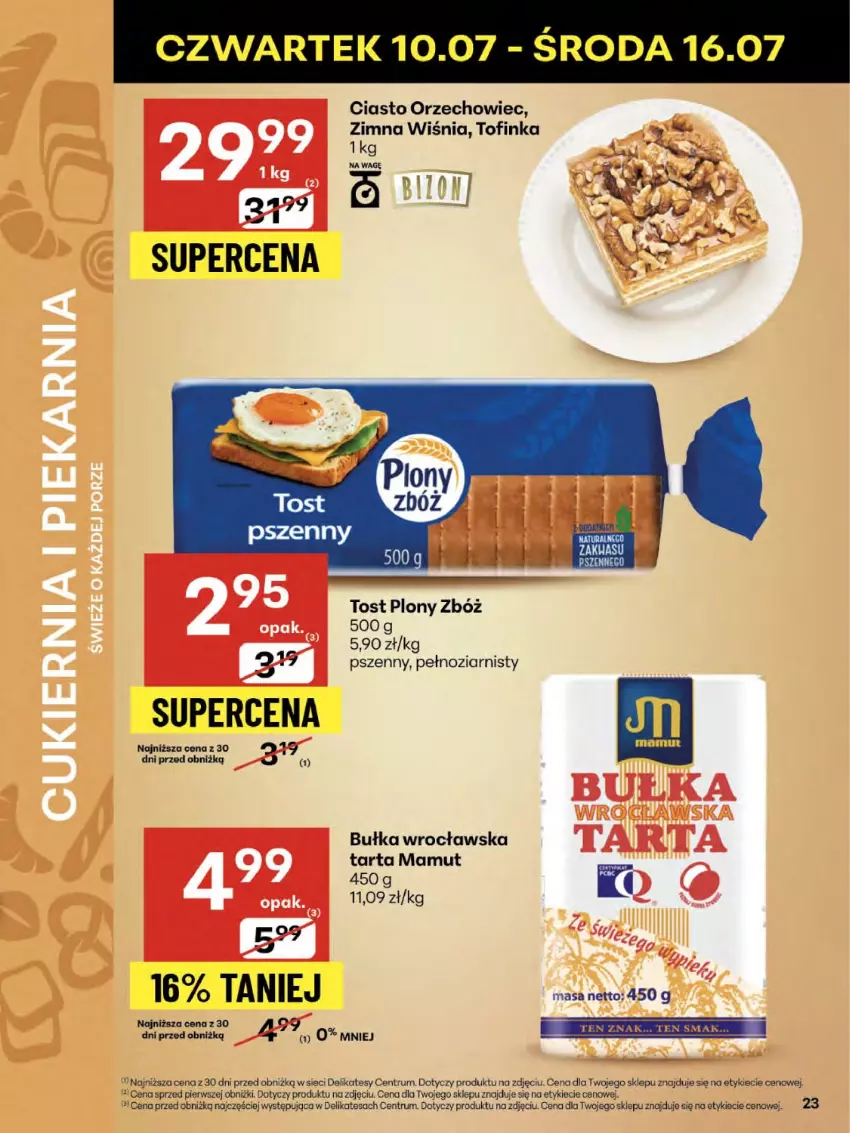 Gazetka promocyjna Delikatesy Centrum - Franczyza DC28 Czwartek - ważna 10.07 do 16.07.2025 - strona 23 - produkty: Bułka, Inka, Rum, Tarta